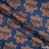 Indigo Print Kantha Work Cambric Cotton Fabric- F4272